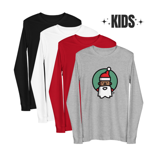 Kids Classic Santa Long Sleeve T-Shirt